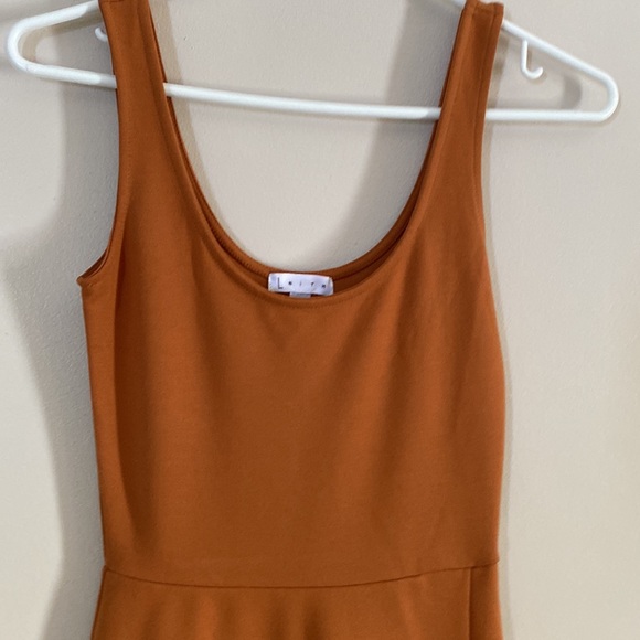 LeithScoop Neck Sleeveless Midi Dress Size XXS NWT Tan Adobe Color - Picture 4 of 12